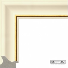 Пластиковый багет PA55-1-4 (тип: классический; размер: 55x35 мм; цвет: белый)