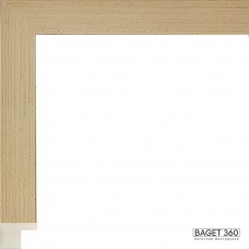 Пластиковый багет PA21-1-11 (тип: коробочка; размер: 21x23 мм; цвет: кремовый)