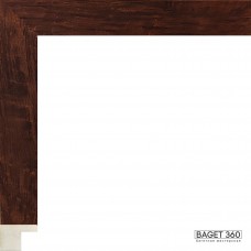 Пластиковый багет PA21-1-18 (тип: коробочка; размер: 21x23 мм; цвет: коричневый)