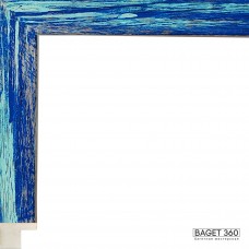 Пластиковый багет PA21-1-28 (тип: коробочка; размер: 21x23 мм; цвет: синий)