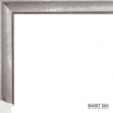 Пластиковый багет PA25-1-11 (тип: классический; размер: 25x23 мм; цвет: серебряный)