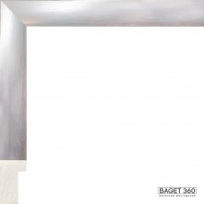 Пластиковый багет PA26-1-11 (тип: коробочка; размер: 26x42 мм; цвет: серебряный)