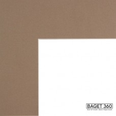 Паспарту PAS-F-25-11 (цвет: коричневый; цвет среза: белый; покрытие: стандарт; качество: эконом)