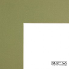 Паспарту PAS-F-25-21 (цвет: зеленый; цвет среза: белый; покрытие: стандарт; качество: эконом)