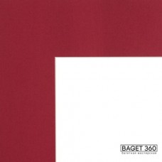Паспарту PAS-F-25-26 (цвет: красный; цвет среза: белый; покрытие: стандарт; качество: эконом)