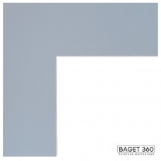 Паспарту PAS-F-25-43 (цвет: серый; цвет среза: белый; покрытие: стандарт; качество: эконом)