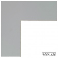 Паспарту PAS-F-25-51 (цвет: серый; цвет среза: белый; покрытие: стандарт; качество: эконом)