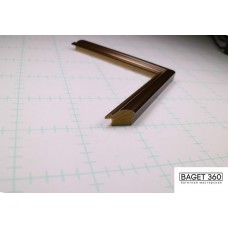 Пластиковый багет PF19-1-4 (тип: округлый; размер: 19x18 мм; цвет: коричневый)