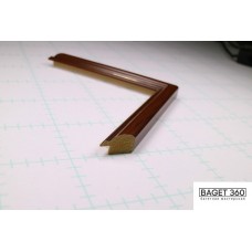 Пластиковый багет PF19-1-5 (тип: классический; размер: 19x18 мм; цвет: коричневый)
