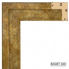 Пластиковый багет PF20-4-1 (тип: классический; размер: 20x11 мм; цвет: коричневый)
