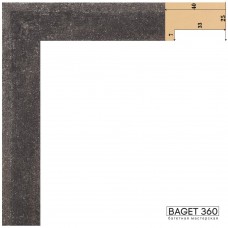 Пластиковый багет PF25-4-5 (тип: классический; размер: 25x40 мм; цвет: серый)