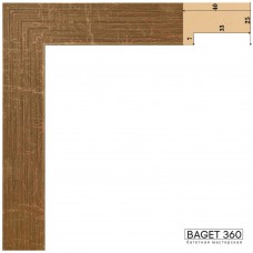 Пластиковый багет PF25-4-8 (тип: классический; размер: 25x40 мм; цвет: коричневый)