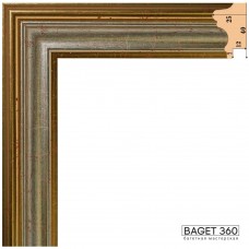 Пластиковый багет PF40-9-4 (тип: классический; размер: 40x25 мм; цвет: коричневый)
