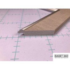 Пластиковый багет PF46-3-2 (тип: плоский; размер: 46x14 мм; цвет: серый)