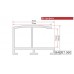 Алюминиевый багет AL23-1-4 (тип: плоский; размер: 23x18 мм; цвет: красный)