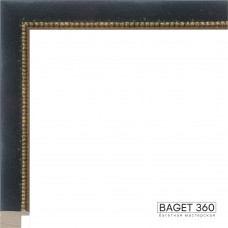 Деревянный багет DL20-12-1 (тип: плоский; размер: 20x16 мм; цвет: черный)