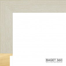 Деревянный багет DL34-1-1 (тип: коробочка; размер: 34x40 мм; цвет: белый)