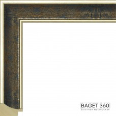 Деревянный багет DL35-1-3 (тип: классический; размер: 35x23 мм; цвет: синий)