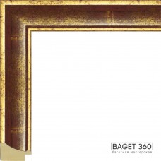 Деревянный багет DL35-1-4 (тип: классический; размер: 35x23 мм; цвет: красный)