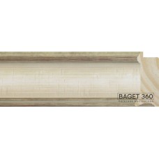 Деревянный багет DL70-11-4 (тип: классический; размер: 70x30 мм; цвет: белый)