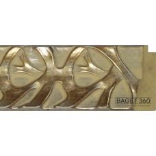 Деревянный багет DL85-4-1 (тип: классический; размер: 85x35 мм; цвет: золотой)