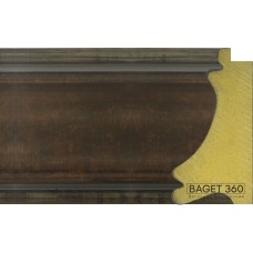 Пластиковый багет PL125-1-1 (тип: классический; размер: 125x65 мм; цвет: коричневый)