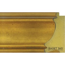 Пластиковый багет PL125-1-2 (тип: классический; размер: 125x65 мм; цвет: золотой)