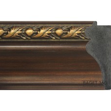 Пластиковый багет PL125-2-2 (тип: обратный; размер: 125x45 мм; цвет: коричневый)