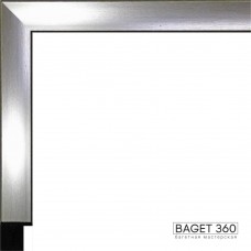 Пластиковый багет PL20-4-5 (тип: коробочка; размер: 20x33 мм; цвет: серебряный)