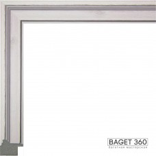 Пластиковый багет PL23-2-2 (тип: классический; размер: 23x23 мм; цвет: белый)