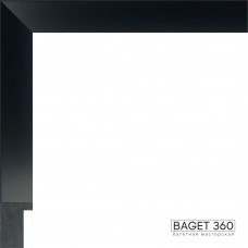 Пластиковый багет PL25-4-1 (тип: коробочка; размер: 25x50 мм; цвет: черный)