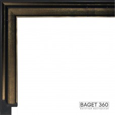 Пластиковый багет PL28-2-5 (тип: классический; размер: 28x35 мм; цвет: золотой)