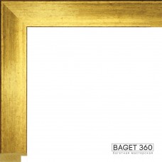 Пластиковый багет PL30-5-1 (тип: плоский; размер: 30x15 мм; цвет: золотой)