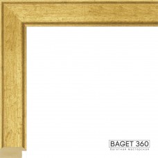 Пластиковый багет PL30-8-1 (тип: плоский; размер: 30x14 мм; цвет: золотой)
