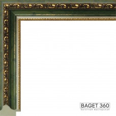Пластиковый багет PL32-2-1 (тип: классический; размер: 32x23 мм; цвет: зеленый)