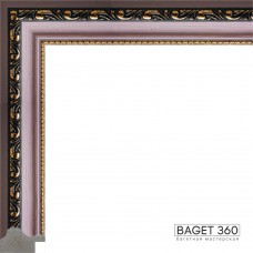 Пластиковый багет PL32-2-10 (тип: классический; размер: 32x23 мм; цвет: розовый)