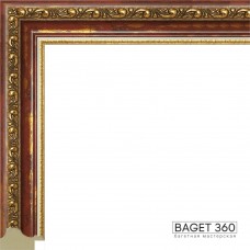 Пластиковый багет PL32-2-2 (тип: классический; размер: 32x23 мм; цвет: красный)