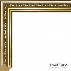 Пластиковый багет PL32-2-4 (тип: классический; размер: 32x23 мм; цвет: золотой)