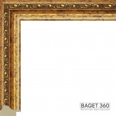 Пластиковый багет PL32-2-5 (тип: классический; размер: 32x23 мм; цвет: золотой)