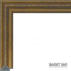 Пластиковый багет PL33-1-2 (тип: классический; размер: 33x24 мм; цвет: золотой)