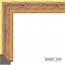 Пластиковый багет PL35-3-4 (тип: классический; размер: 35x30 мм; цвет: золотой)