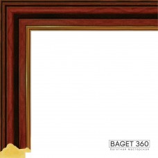 Пластиковый багет PL35-4-1 (тип: классический; размер: 35x20 мм; цвет: коричневый)