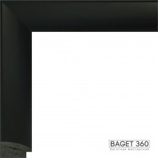 Пластиковый багет PL38-4-3 (тип: классический; размер: 38x25 мм; цвет: черный)