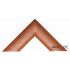 Пластиковый багет PL40-2-1 (тип: классический; размер: 40x48 мм; цвет: коричневый)