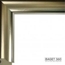 Пластиковый багет PL40-4-6 (тип: классический; размер: 40x29 мм; цвет: серебряный)