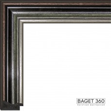Пластиковый багет PL40-6-4 (тип: классический; размер: 40x22 мм; цвет: серебряный)