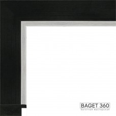 Пластиковый багет PL42-1-1 (тип: плоский; размер: 42x20 мм; цвет: черный)