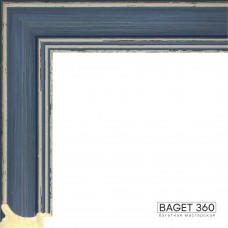 Пластиковый багет PL45-3-2 (тип: классический; размер: 45x26 мм; цвет: синий)