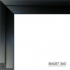 Пластиковый багет PL45-5-1 (тип: ковчег; размер: 45x38 мм; цвет: черный)