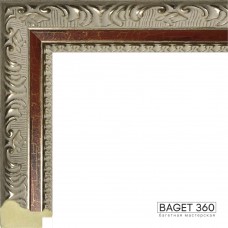 Пластиковый багет PL46-2-1 (тип: классический; цвет: серебряный)